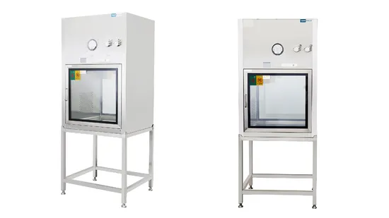 Efficient Laminar Flow Pass Box for Cleanroom Air Quality Control